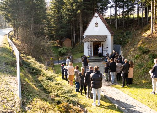 Poświęcenie Pokarmów w kaplicy na Łyczance. fot. Mateusz Pławecki